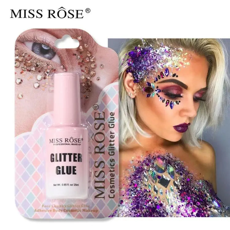 Buy Miss Rose Glitter Glue Long Lasting Color Waterproof Body Sequin Base Glue For Eye Lips Face in Pakistan