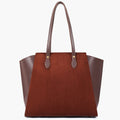 Buy Suede Classic Tote Bag - Dark Brown in Pakistan