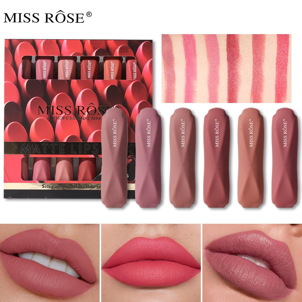 Buy Miss Rose Pack Of 12 Matt Lipstick in Pakistan