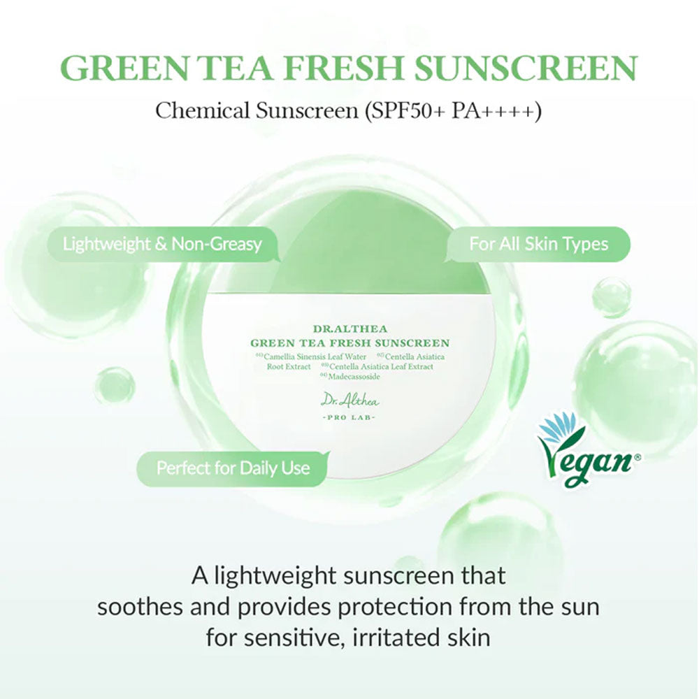 Dr.Althea Green Tea Fresh Sunscreen SPF50+ PA++++  - 45ml