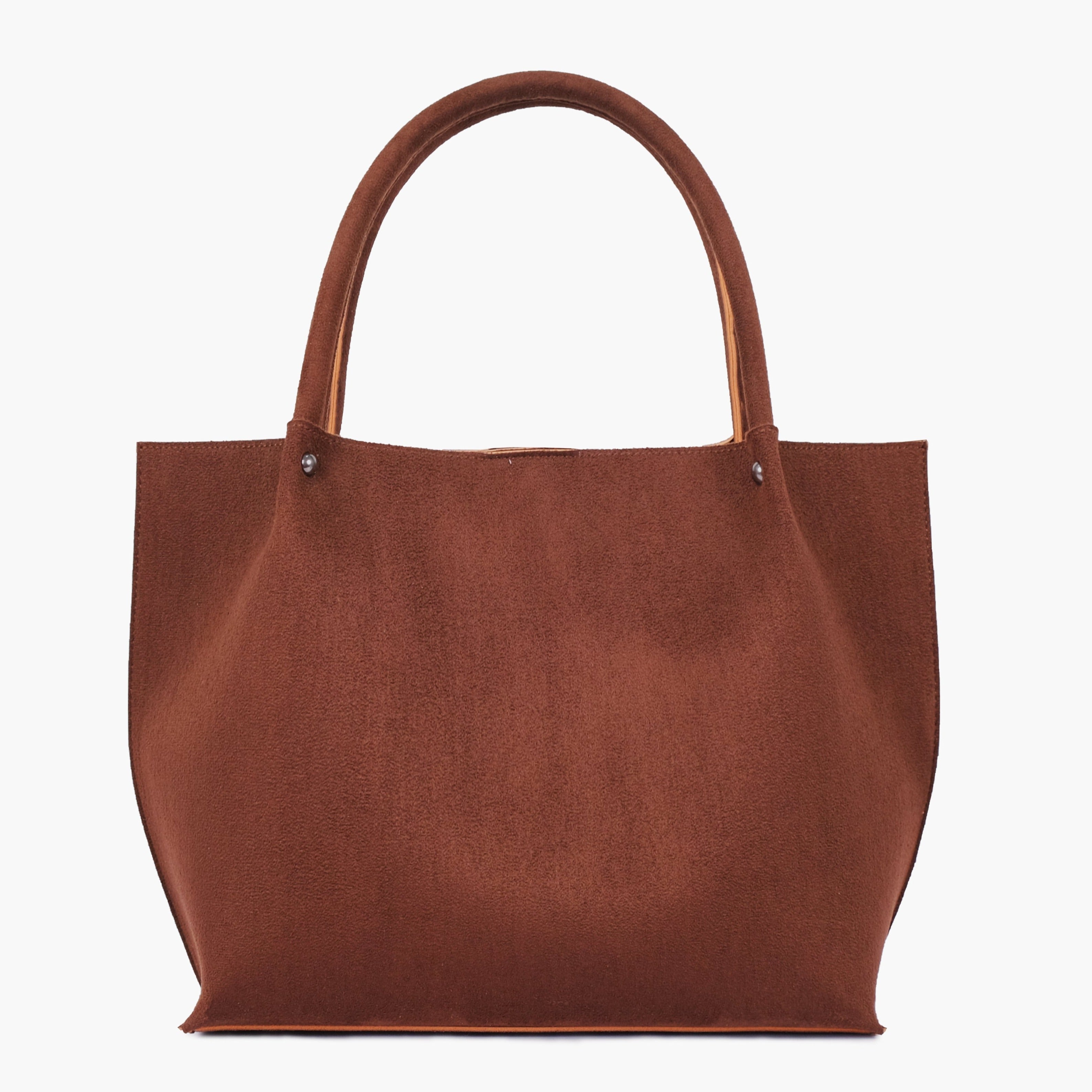Buy Suede Tote Bag - Horse Brown in Pakistan