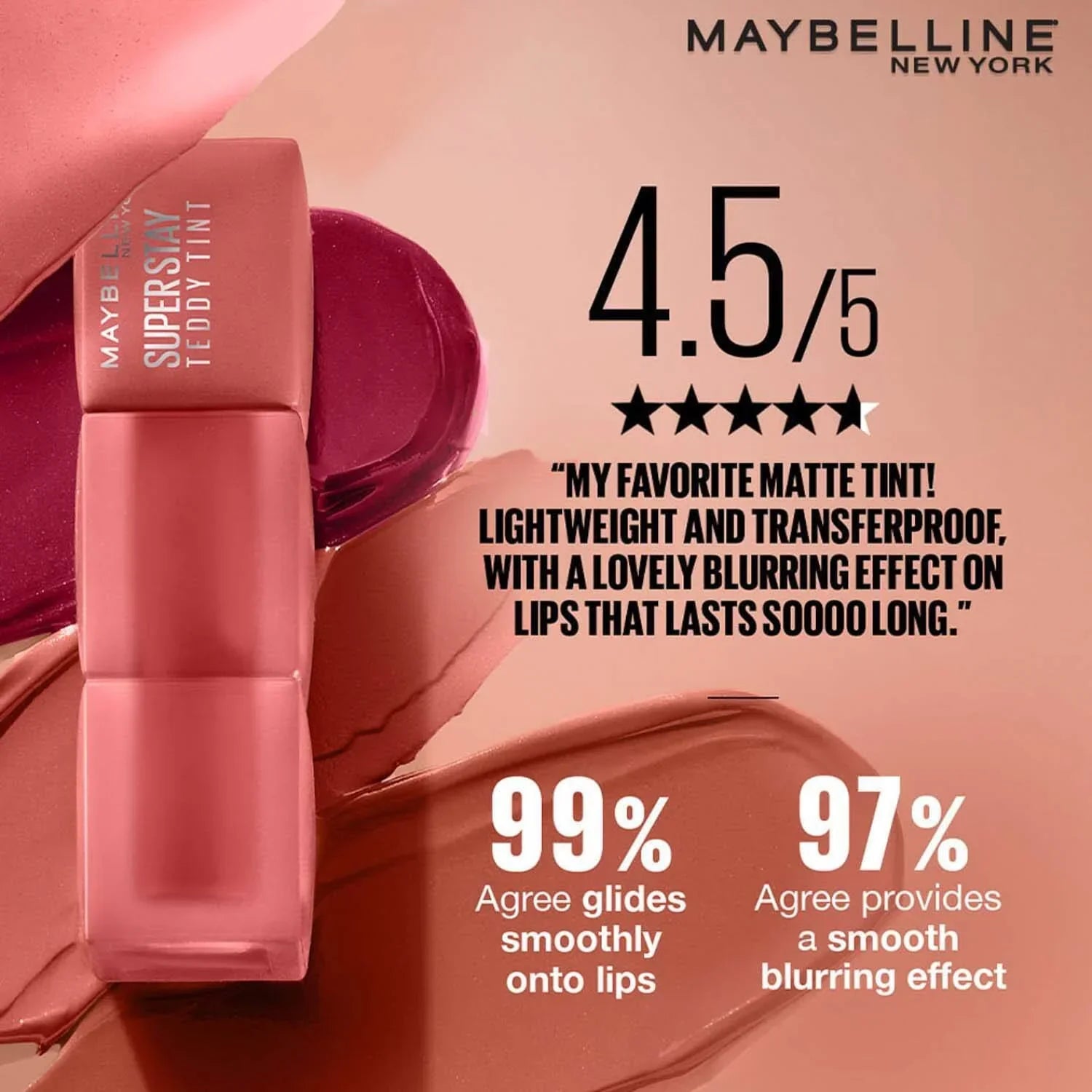 Maybelline Super Stay Teddy Lip Tint - 50 Wild at Heart
