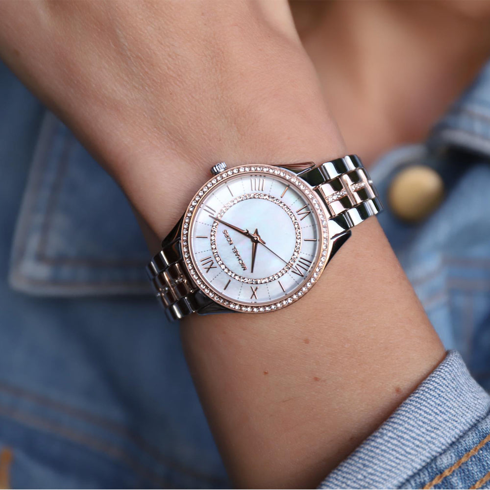 Buy Michael Kors Women's Lauryn Three-hand Two-tone Stainless Steel Watch - Mk3979 in Pakistan