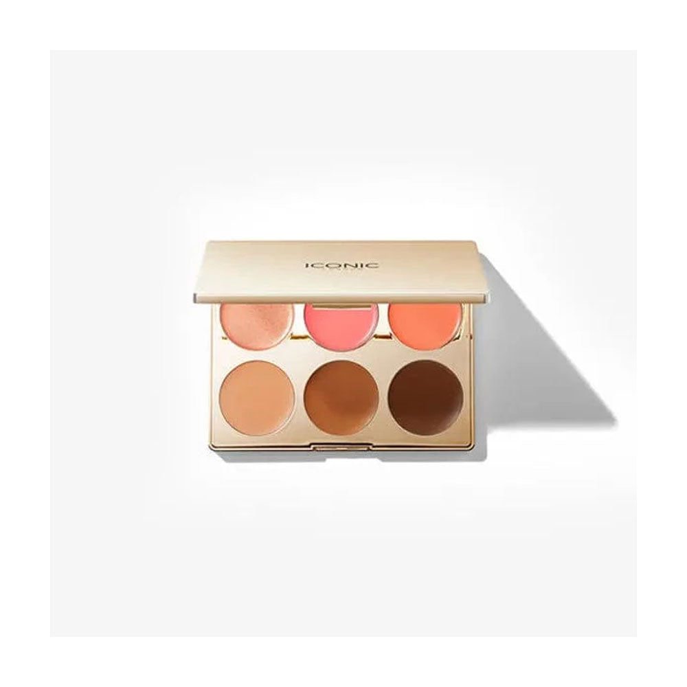 ICONIC LONDON Multi-Use Blush Bronze and Highlight Cream Palette