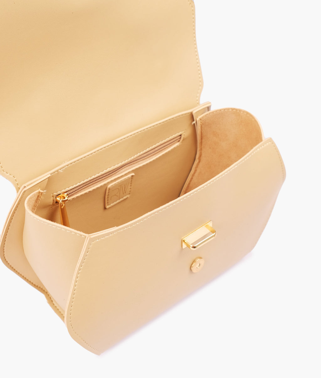 Buy Off-White Top-Handle Hexagon Bag in Pakistan