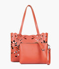 Buy Two Piece Floral Tote - Rust in Pakistan