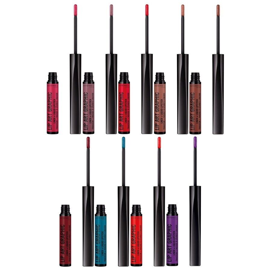 Buy Rimmel London Lip Art Graphic Liner & liquid Lipstick - 810 Be Free in Pakistan