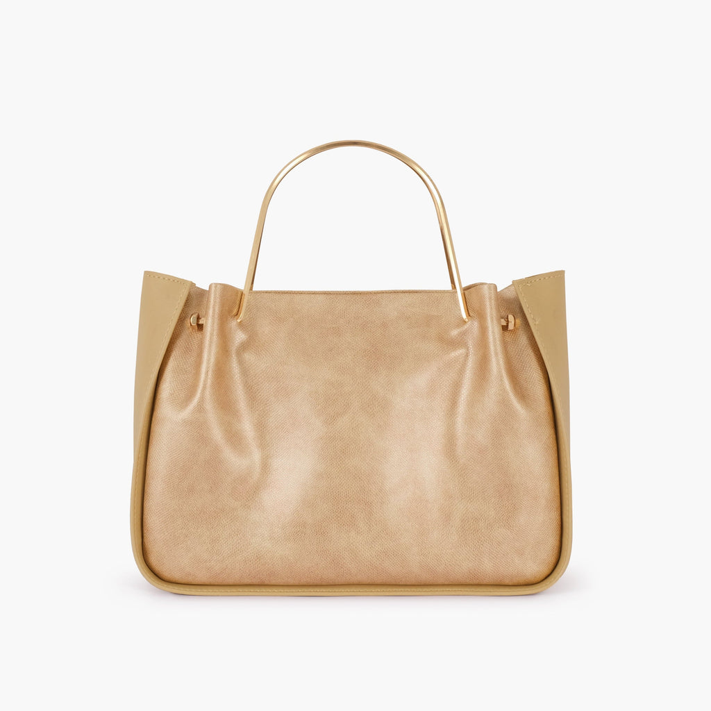 Buy Sandy Metallic Handle Shoulder Bag in Pakistan