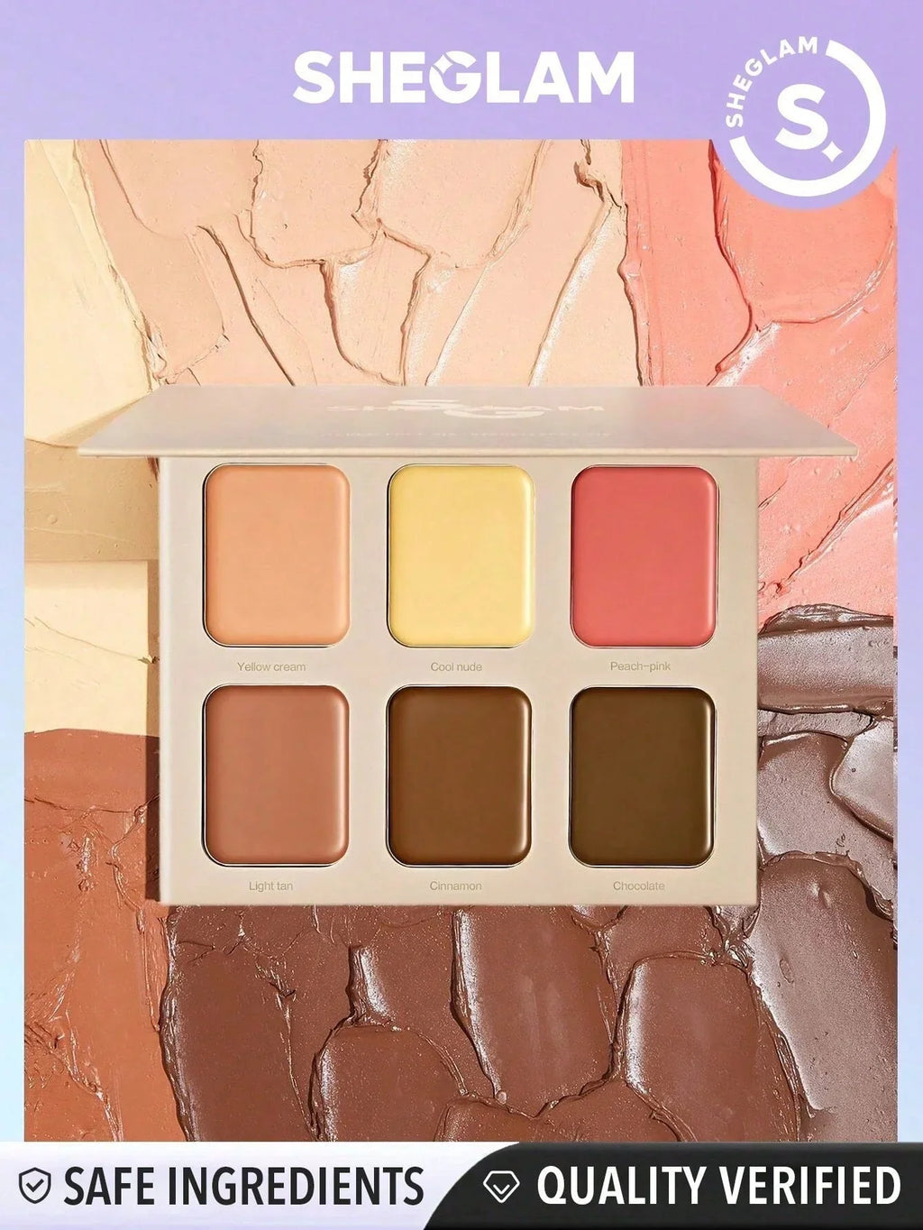SHEGLAM STEREO FACE SIX COLOR  PALETTE
