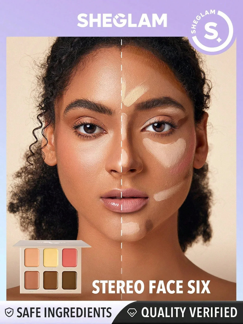 SHEGLAM STEREO FACE SIX COLOR  PALETTE