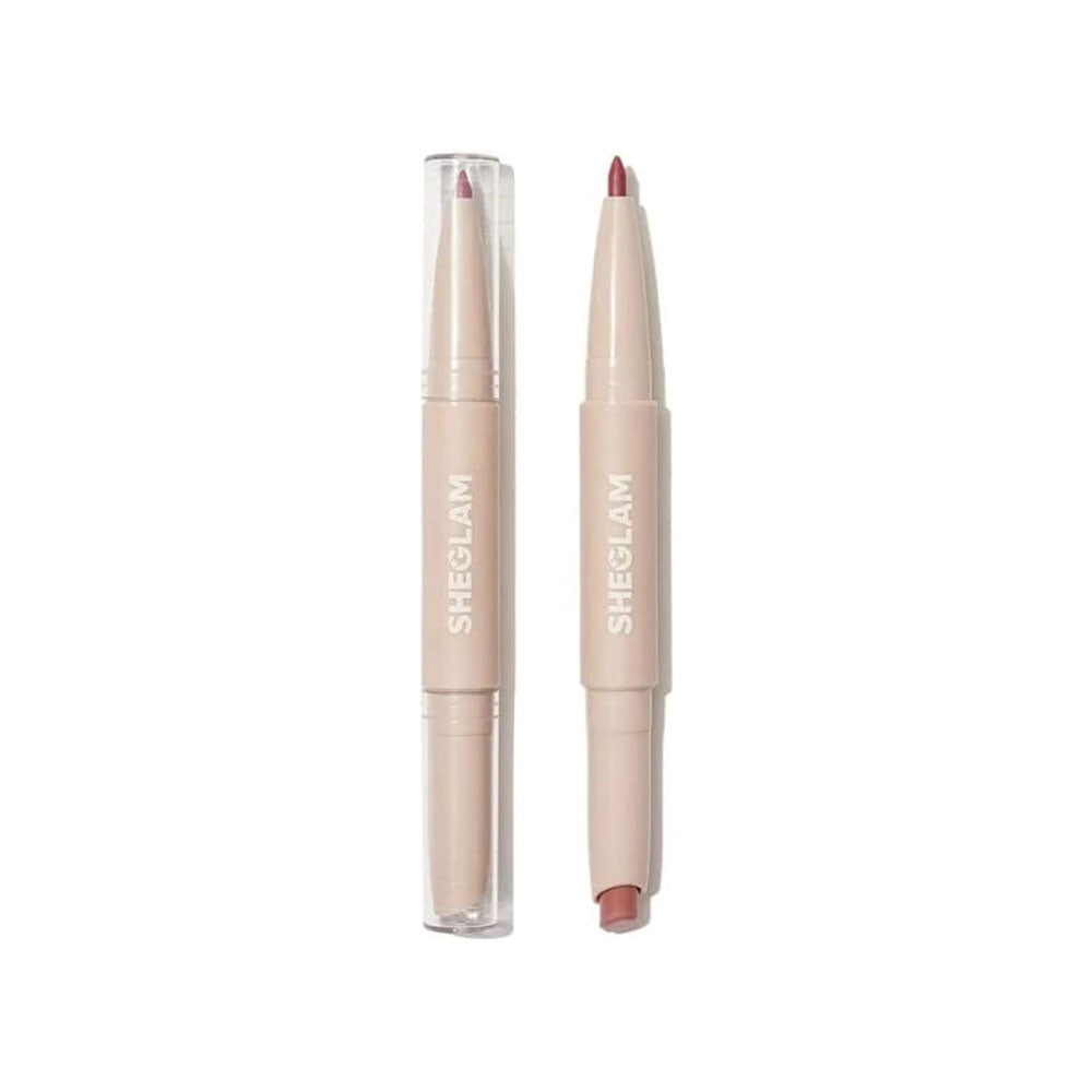 SHEGLAM Double Lipstick & Lip Liner - Glam 101 - Praline Pie